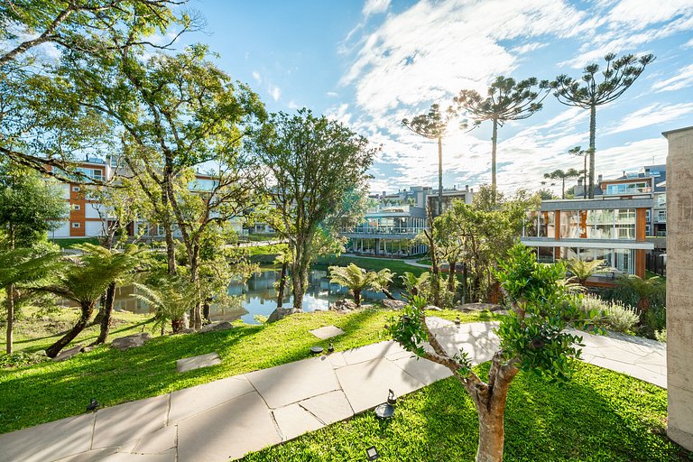 Apartamento Vista para o Lago no Vêneto Gramado