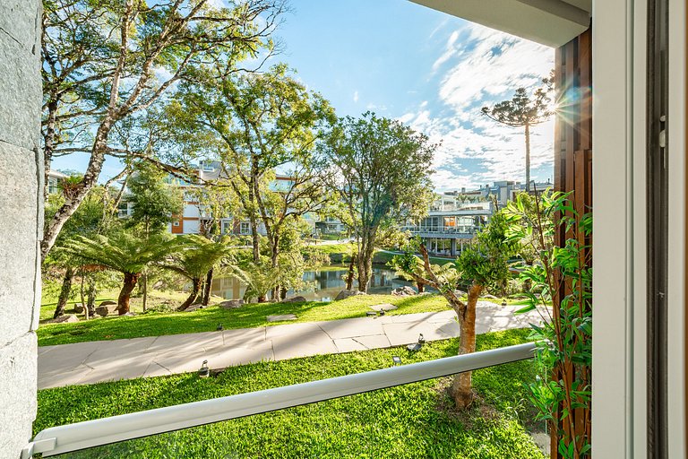 Apartamento Vista para o Lago no Vêneto Gramado