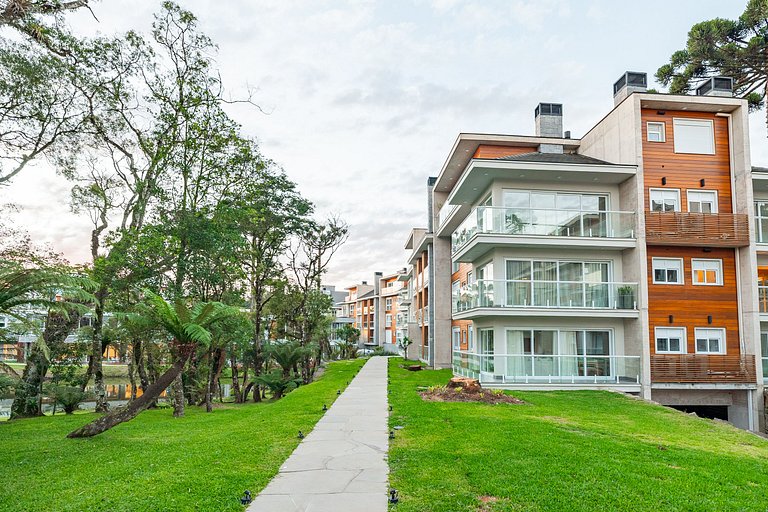 Apartamento Vista para o Lago no Vêneto Gramado